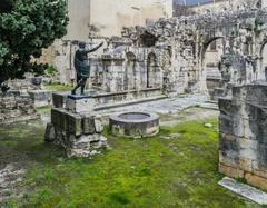 Porte d'Auguste in Nîmes, France - historical monument