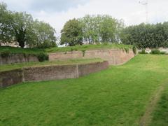 Bastion des Carmes fortification under a blue sky