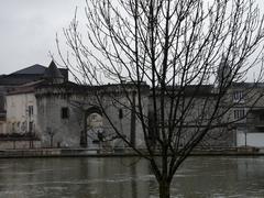 Saint-Jacques Gate by the Charente River in Cognac, France