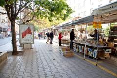 Bookstalls at Slaveykov Square in Sofia