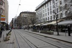 Slaveykov Square in Sofia, Bulgaria