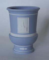 Porcelain Vase featuring Nikolskaya Tower of Moscow Kremlin