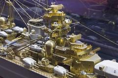 Model of Bismarck battleship at Istanbul Rahmi M. Koc Museum