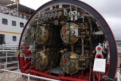 Rear torpedo room section of a submarine