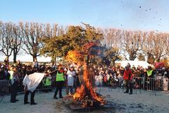 people in traditional costumes at Occitan festival