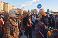 street performance during Occitan Carnival