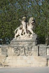 Promenade du Peyrou in Montpellier featuring the 'Amours domptant la Force' statue