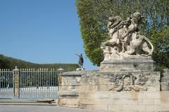 Promenade du Peyrou in Montpellier with the statue Amours domptant la Force