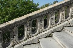 Promenade du Peyrou staircase in Montpellier, France