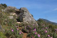 Falicon pyramid with Mont Chauve in the background