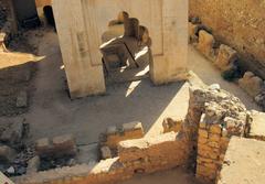 Base of Qubbat al-Bu'diyyin with remnants of private latrines