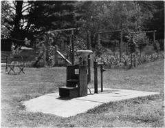 water fountain at The Gables camp in Allandale