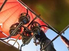 burners on a hot air balloon