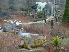 Dinosaur sculptures at Crystal Palace Park