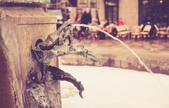 Stork Fountain at Amagertorv in Copenhagen, Denmark