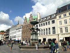 Stork Fountain on Amagertorv in Copenhagen