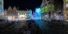 Amagertorv in Copenhagen by night