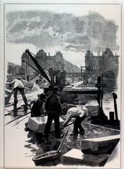 Workers at the new Peblingebro in 1886