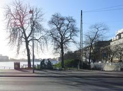 corner garden complex at Dronning Louises Bro in Copenhagen