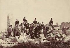 Foreign Visitors at Hagar Qim in Qrendi 1870s