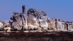 Ħaġar Qim ancient temple ruins in Malta