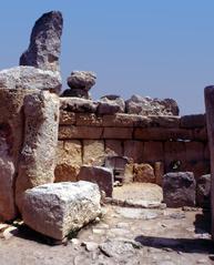 Ħaġar Qim temple ruins in Malta