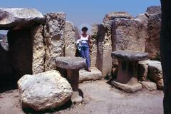 Ħaġar Qim megalithic temple ruins in Malta