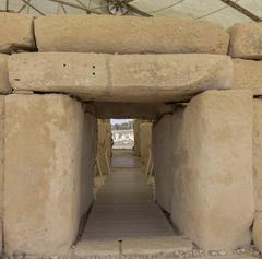 Ħaġar Qim archaeological site in Malta