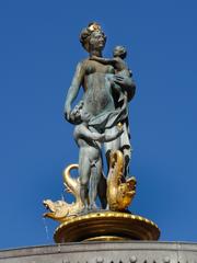 Caritas Fountain statue in Copenhagen