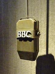 BBC radio station microphone at Frihedsmuseet