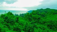 natural heritage site in Bangladesh with hills and sea