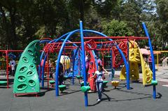 Children's playground in Parque Hundido, Mexico City