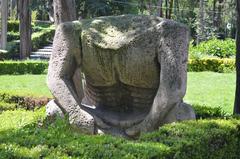 Replica of a Mesoamerican piece at Parque Hundido, Mexico City