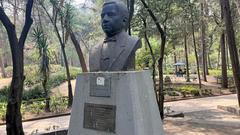 Bust sculpture of Benito Juárez in Parque Hundido