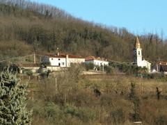 Cornoleda in Cinto Euganeo viewed from the town center of Cinto Euganeo