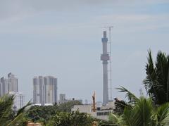 Lotus Tower under construction in Colombo as of September 2015