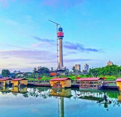 Lotus Tower at stage 10 of construction