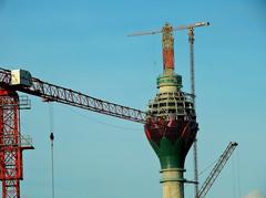 Colombo Lotus Tower seen from Galle Road