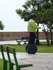 Policeman directing traffic in Miraflores, Lima, Peru