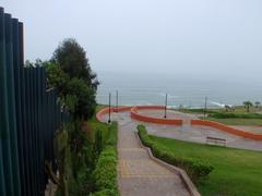 Thick fog covering Lima in winter