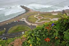 Thick fog covering Lima in winter