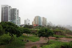 Thick fog covering Lima in winter