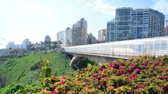 Miraflores district skyline in Lima, Peru