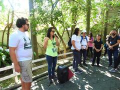 Participants walking in Horto Florestal São Paulo April 2019