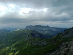 La chaîne des Fiz depuis les Contreforts du Mont Buet