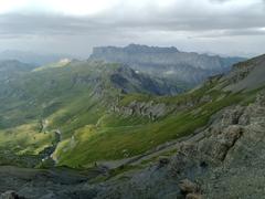 Le col des Chaux with Mont Buet foothills in Passy, Haute-Savoie, France