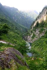 Le barrage de la Bajulaz in the gorges of la Diosaz