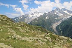 Glacier du Tour panoramic view