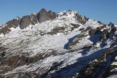 western slope of the Aiguilles Rouges viewed from the Aiguillette des Houches