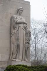 Figure of Family sculpture at Cadman Plaza, Brooklyn, NY